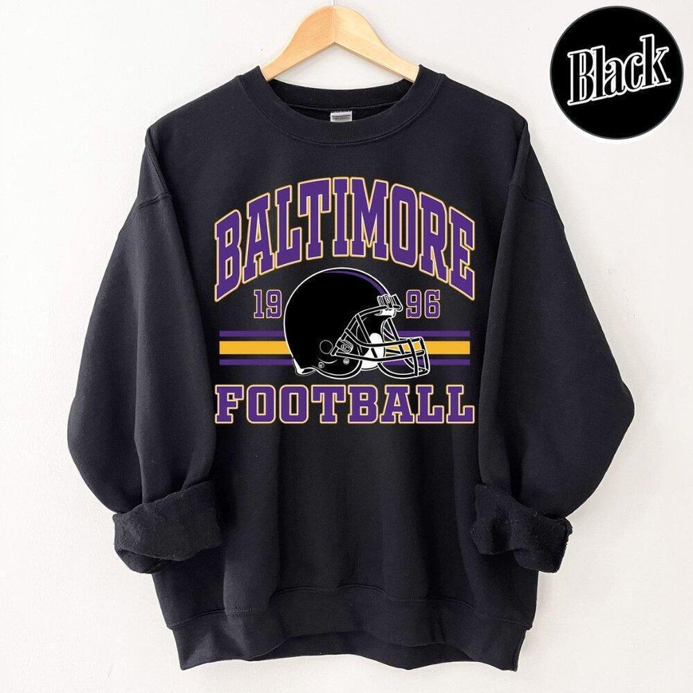 Baltimore Football Retro Style CrewSweatshirt